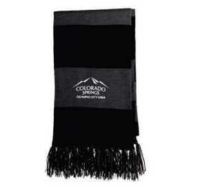 Black and Gray Sport-Tek® Spectator Scarf