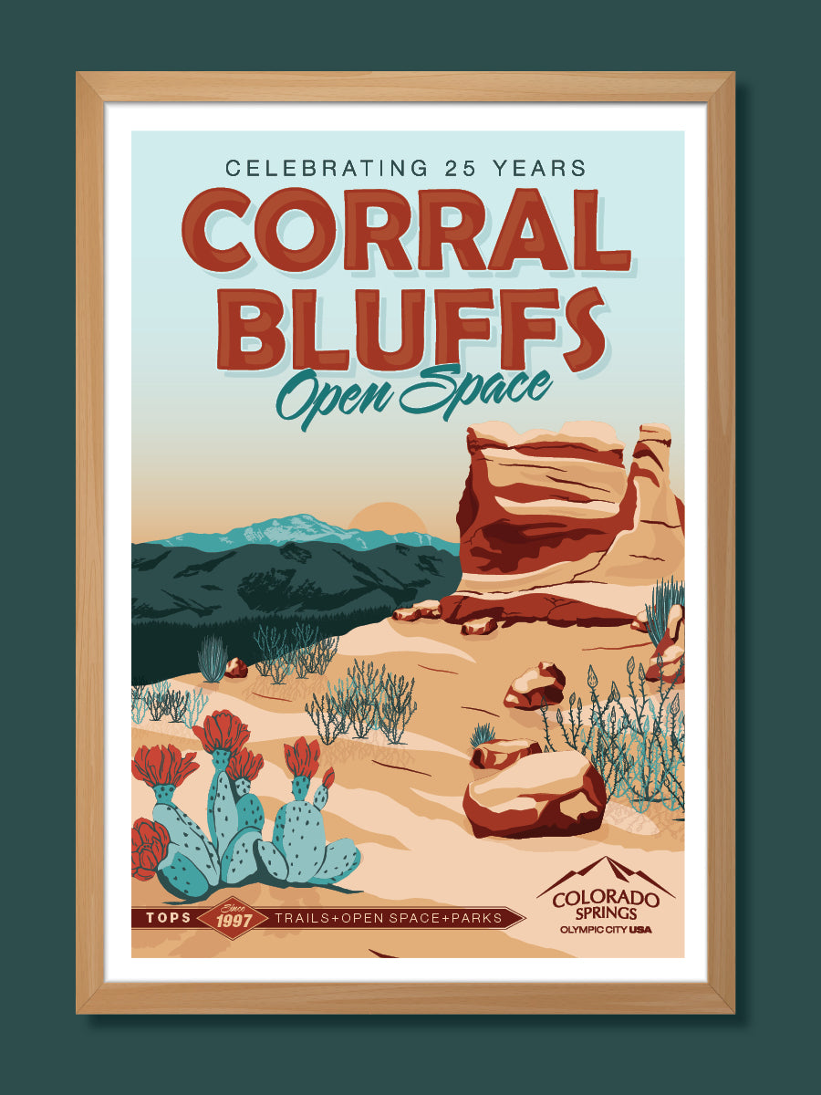 Pick Up Only: Trails, Open Space and Parks Corral Bluffs Poster