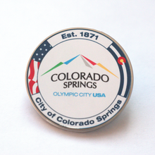 Load image into Gallery viewer, Official City of Colorado Springs Lapel Pin
