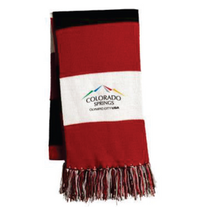 Red, White, and Black Sport-Tek® Spectator Scarf