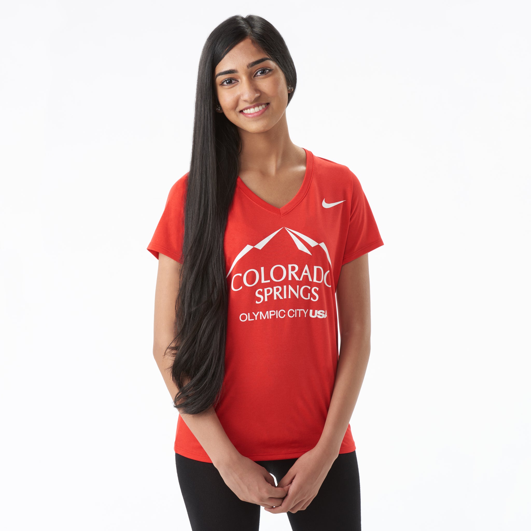 Women's Nike Dri-Fit Short Sleeve T-Shirt – Olympic City USA Shop
